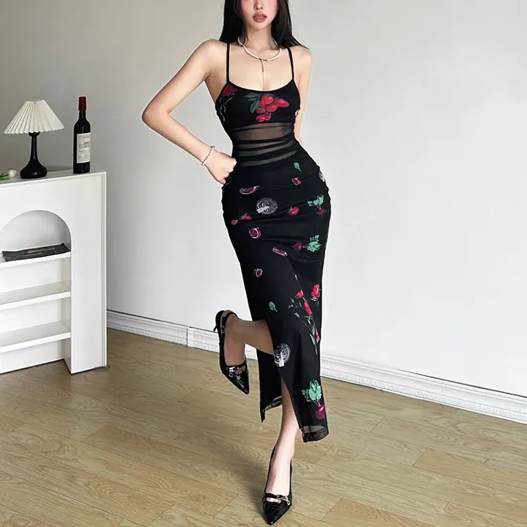 未使用タグ付‼️ Las Flores Cami Dress black M 未使用タグ付‼️ Las Flores Cami Dress black M - メルカリ