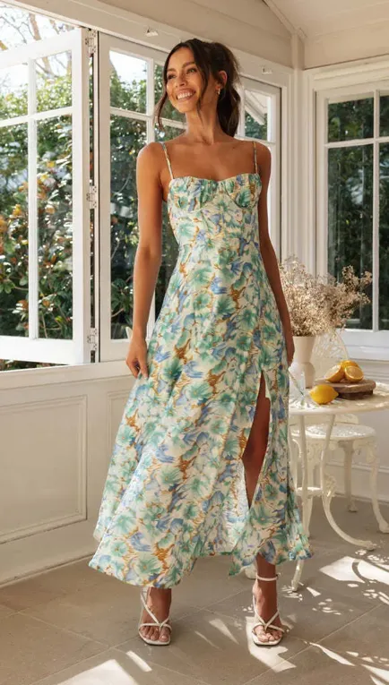 Maxi Dress Nordstrom Green Floral Dress En Saison Laguna Floral Maxi Sundress Nordstrom