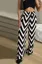 Black Chevron Parallel Trousers