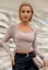 Halter Neck Ruched Full Sleeve Top