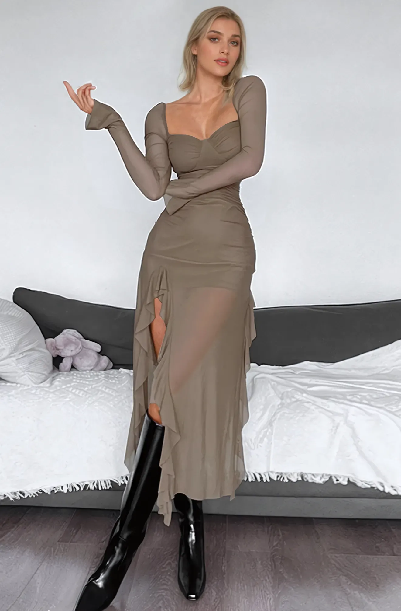 chinese dress ladies The NW Turtleneck Midi Dress - Women's Dresses