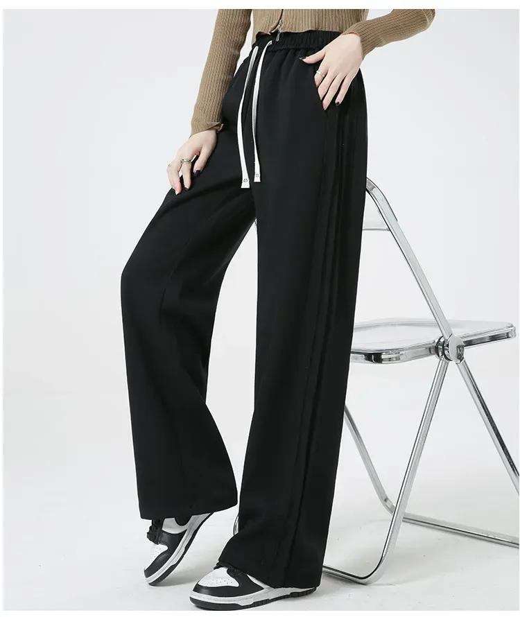 Black Baggy Track Pant - Image 1