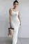 White Textured Bodycon Maxi Dress