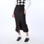 Black Straight Skirt With Front Slit