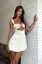 Cream Cut Out Micro Mini Dress