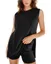 Black Textured Round Neck Co Ord Set