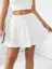 White Solid Tiered Skirt