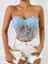 Light Blue Lace Corset Top