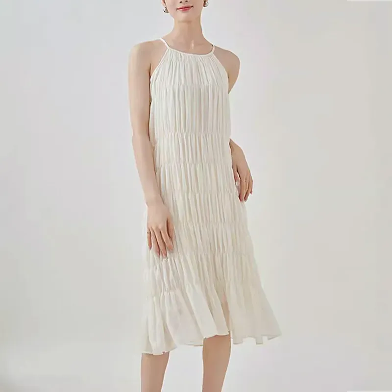 Off White Aline Midi Dress - Image 1