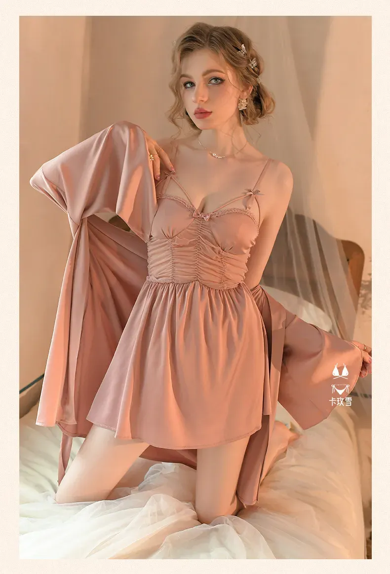 Nude Sweetheart Neck Shirred Babydoll - Image 1