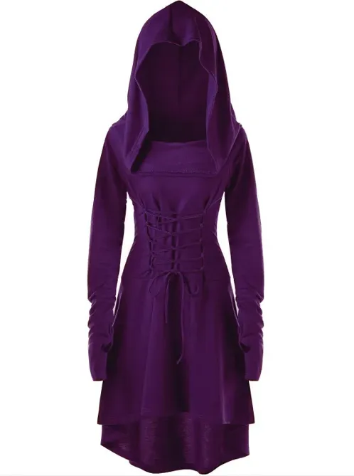 【PARTIMENTO】★ SHEER LAYERED HOODIE FLARE DRESS ★ 4 COLOR Victoire Bandage Dress | GUESS