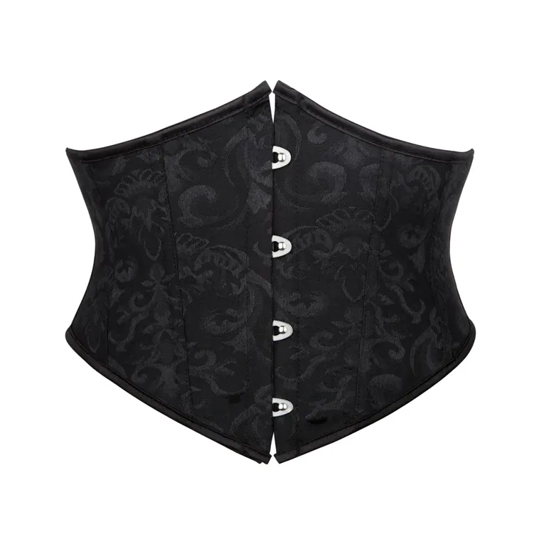 Black Ethnic Motif Corset Top - Image 1