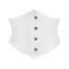 White Solid Tie Up Corset Top