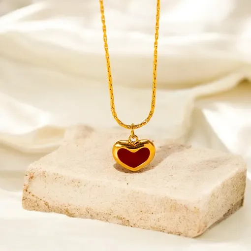 [PRIMAUTE] 韓国☆Heart Chain Necklace Designer fashion, Seoul-fully created | W Concept