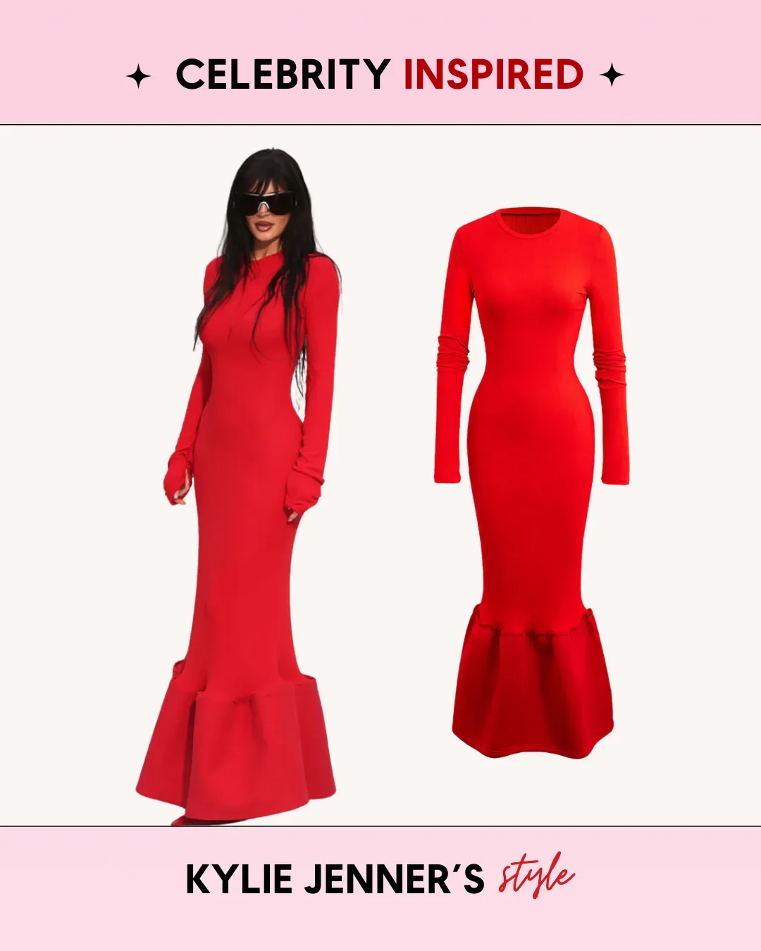 The Kyle Dress in Red