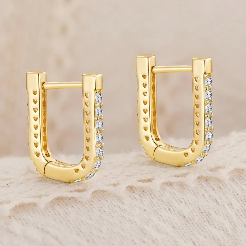 Chelsea Beaded Hoops, Gold Plated main image 1