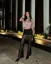 Black Lace Boot Cut Trousers