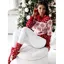 Red Colorblock Crew Neck Sweater