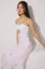 White Halter Neck Front Keyhole Floral Print Dress