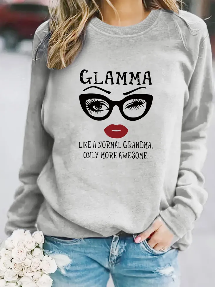 Light Grey Graphic Sweatshirt - Image 1