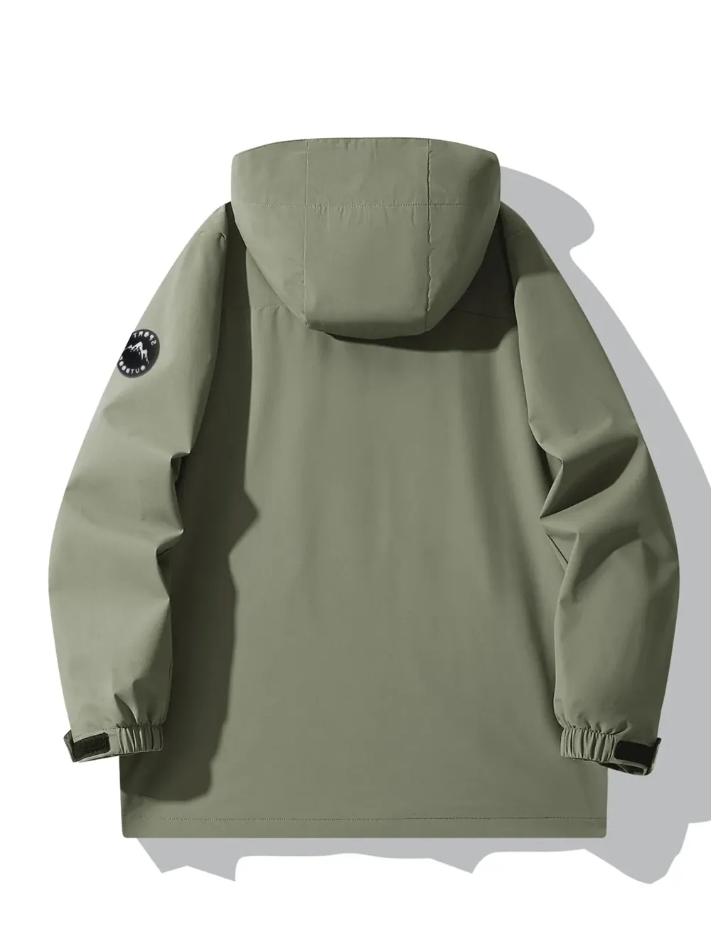 Olive Solid Windbreaker Jacket - NEWME