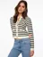 White Striped Regular Top