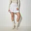 White Pleated Mini Skirt