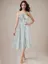 White Floral Midi Dress