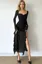 Black Sweetheart Neck Bodycon Dress