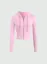 Light Pink Cropped Workout Hoodie