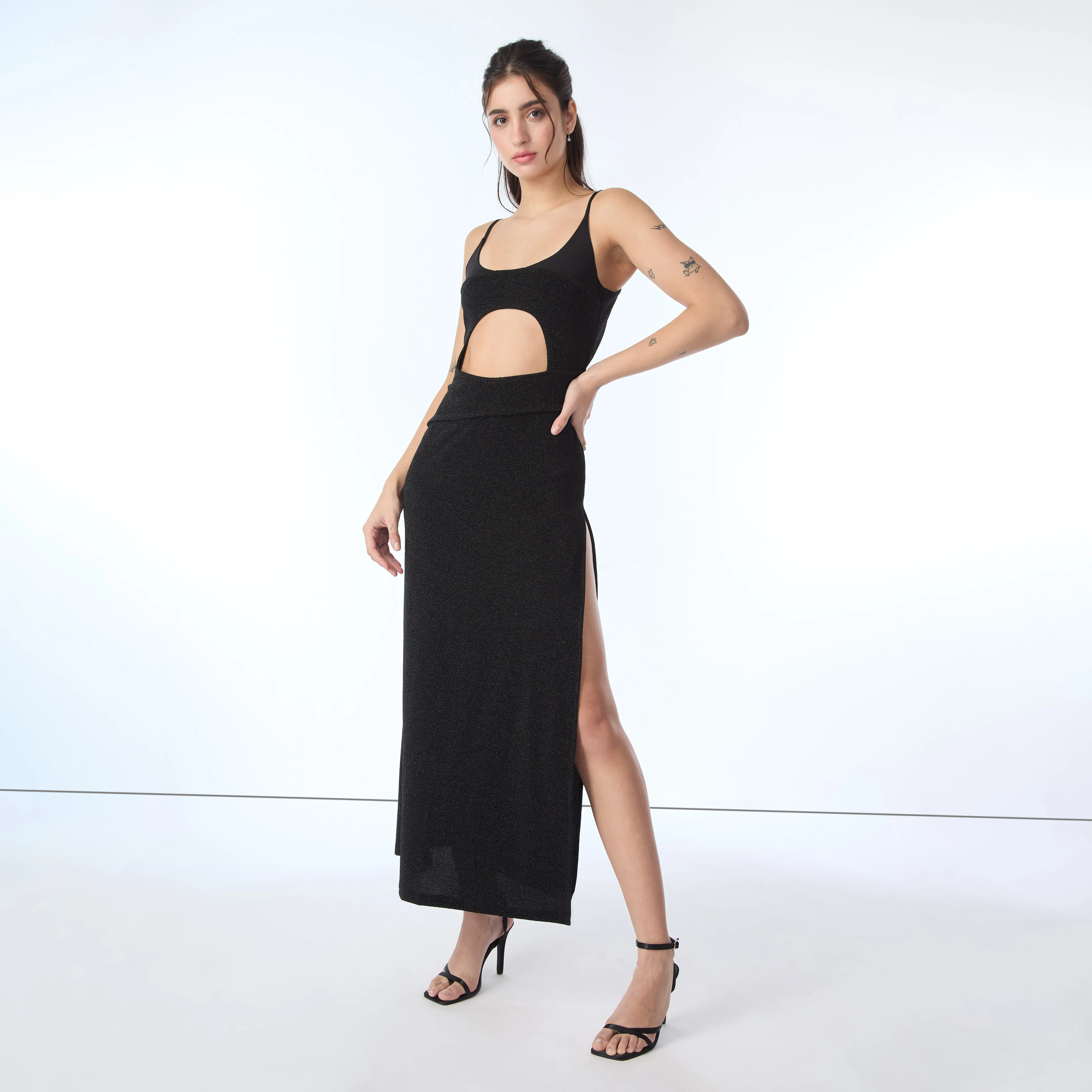 WEST CUTTING SLIT DRESS