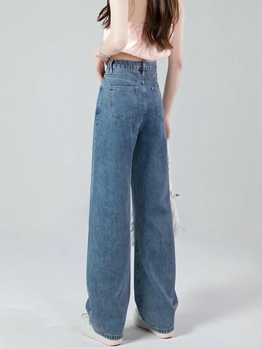 Na.e Wide Loose Jeans サイズM-Long ライトブルー Wide Loose Jeans_Light Blue | Na.e
