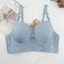 Light Blue Solid Push Up Bra