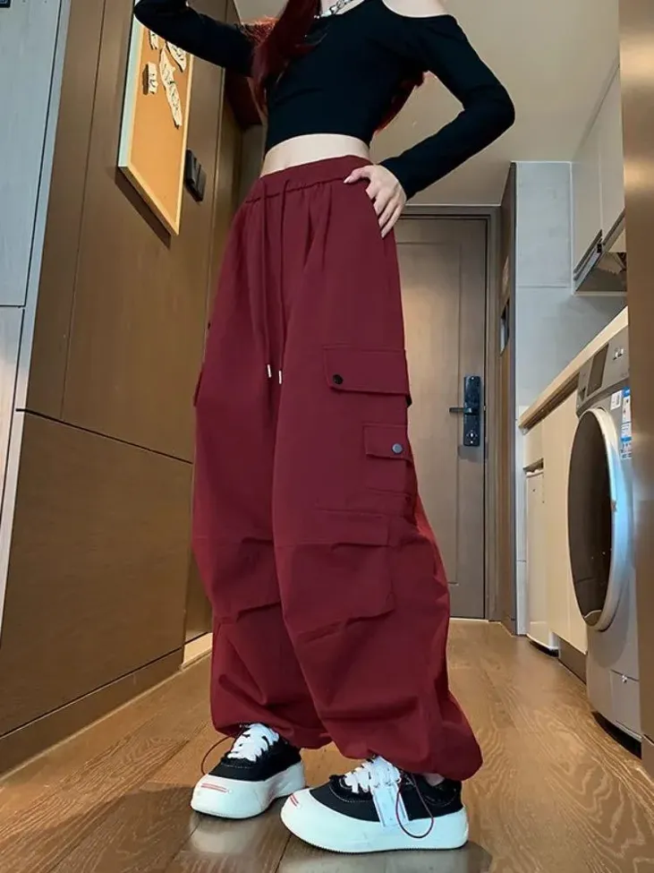 ★NieR 軽量8POCKET BURGUNDY CARGO PANTS ☆NieR 軽量8POCKET BURGUNDY CARGO PANTS