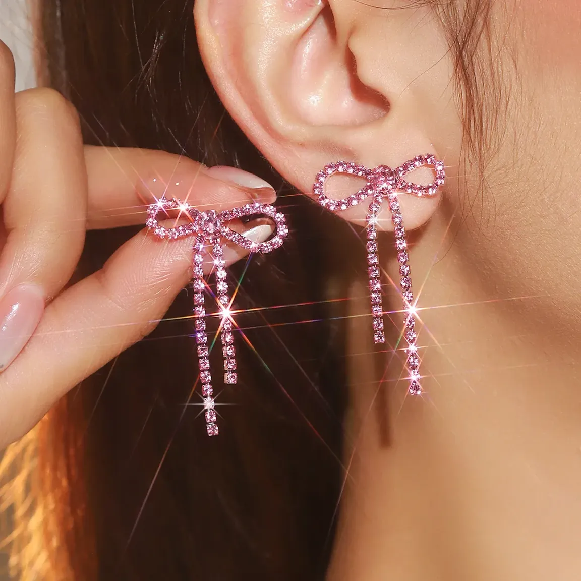 【Monday Edition】24SS PINK BOW EARRINGS Pink-A-Bow Earring Set – Girls Crew