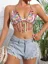 Multicolor Bead Embellished Bralette Top