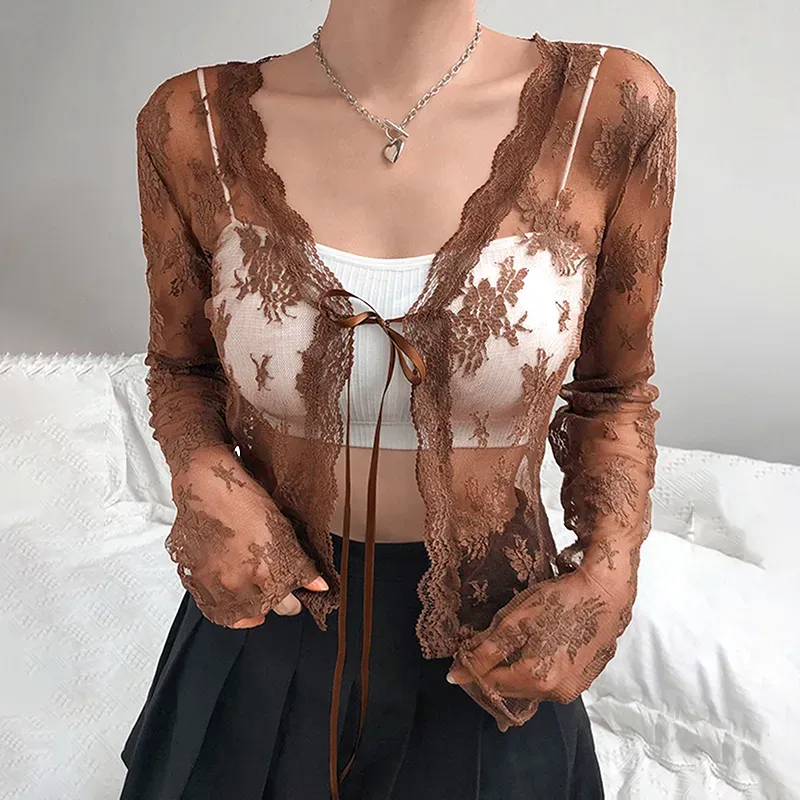 yo biotop lace long sleeve top yo lace biotop ⁄ EUCHRONIA BIOTOP