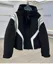 Black Colorblock Hooded Bomber Jacket