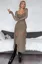 Brown Sweetheart Neck Bodycon Dress