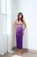 Violet Ombre Tube Maxi Dress