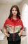 Red Color Blocked Windcheater Jacket