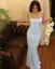 Mermaid Hem Strappy Maxi Dress