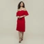 Ruffled Off Shoulder Dress