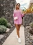 Pink Striped Oversized Shirt