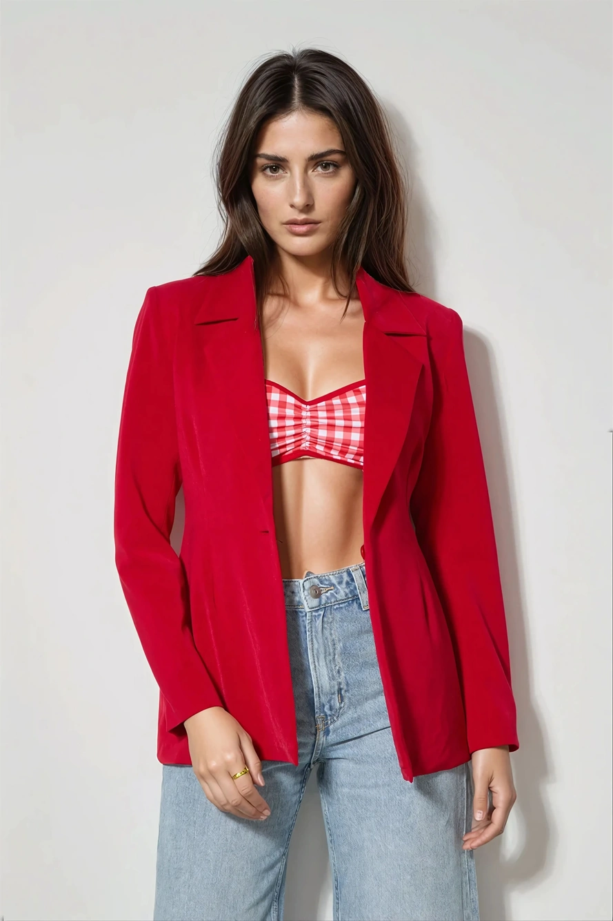 アウターその他 DSQUARED2 Woman Blazer Red S75BN0891S60567 305 ZARA NEW WOMAN SIZE XS, S, DOUBLE BREASTED BUTTONED BLAZER
