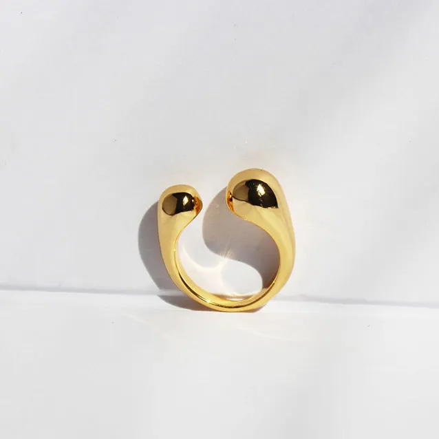 Gold Imitation Plain Ring - Image 1