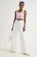 White High Rise Wide Leg Jeans