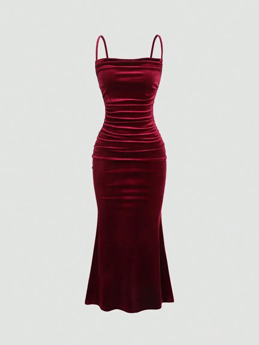 strapless open back dress Medieval Cosplay Dress