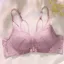 Mauve Lace Front Open Bra