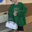 Green Typography Sweatshirt